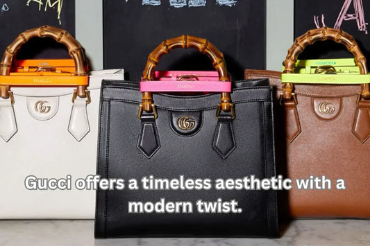 Gucci offers a timeless aesthetic with a modern twist.